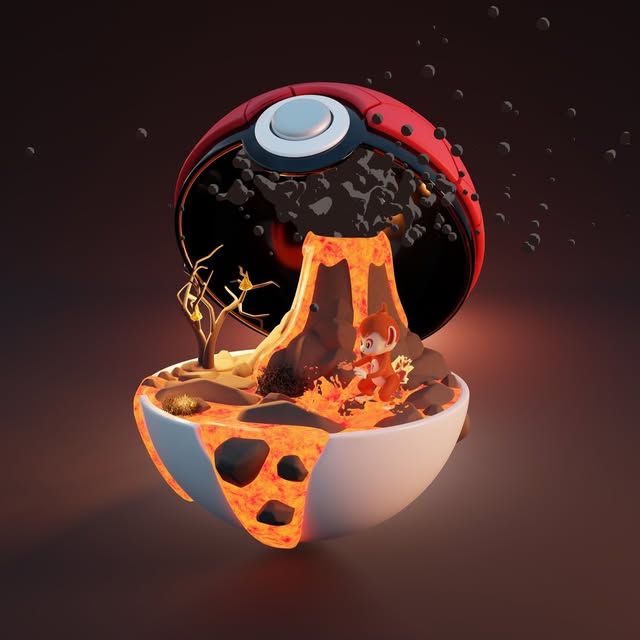 Pokéball — Biome Feu